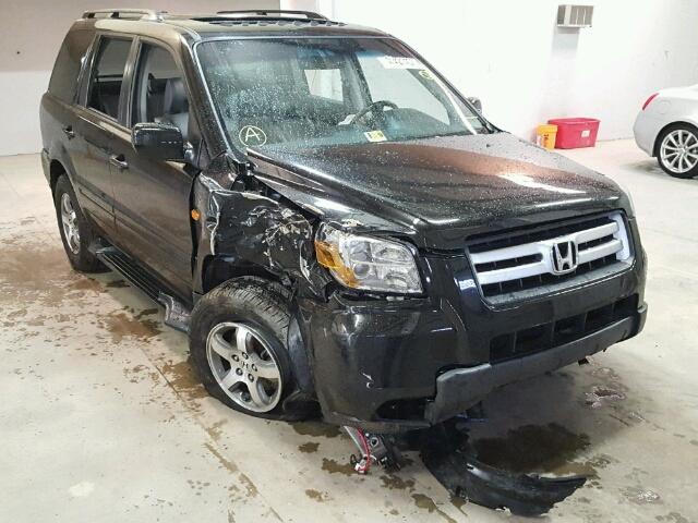 5FNYF28528B026058 - 2008 HONDA PILOT EXL BLACK photo 1