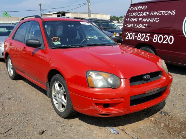 JF1GG67545H814939 - 2005 SUBARU IMPREZA RS RED photo 1