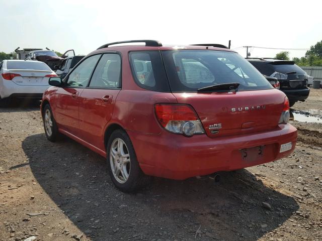 JF1GG67545H814939 - 2005 SUBARU IMPREZA RS RED photo 3