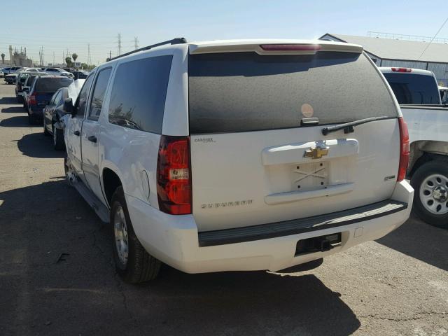 1GNUCHE07AR238609 - 2010 CHEVROLET SUBURBAN C WHITE photo 3