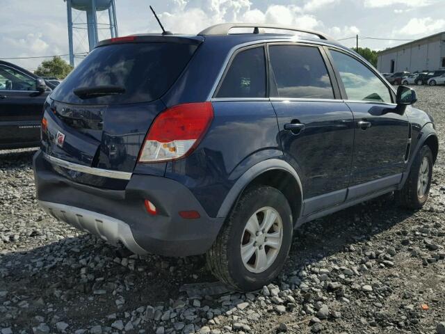 3GSCL33P78S662584 - 2008 SATURN VUE XE BLUE photo 4