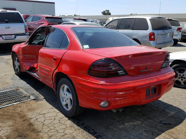 1G2NE52T3XM738197 - 1999 PONTIAC GRAND AM S წითელი ფოტო 3