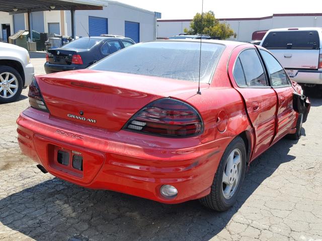 1G2NE52T3XM738197 - 1999 PONTIAC GRAND AM S წითელი ფოტო 4