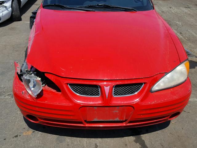 1G2NE52T3XM738197 - 1999 PONTIAC GRAND AM S წითელი ფოტო 7