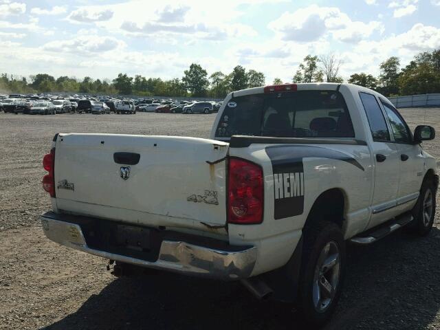 1D7HU18248J164642 - 2008 DODGE RAM 1500 S CREAM photo 4