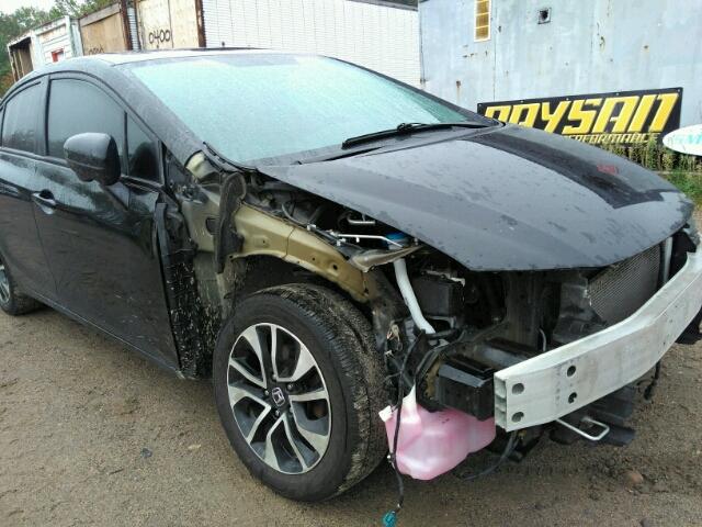 2HGFB2F50EH045642 - 2014 HONDA CIVIC LX BLACK photo 10