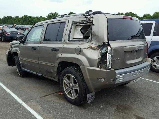 1J8FF48W37D353353 - 2007 JEEP PATRIOT LI BROWN photo 3