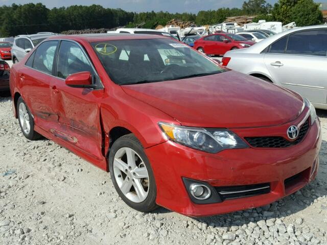 4T1BF1FK5EU766338 - 2014 TOYOTA CAMRY L RED photo 1