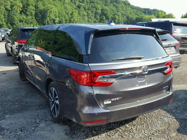 5FNRL6H96JB033575 - 2018 HONDA ODYSSEY EL GRAY photo 3