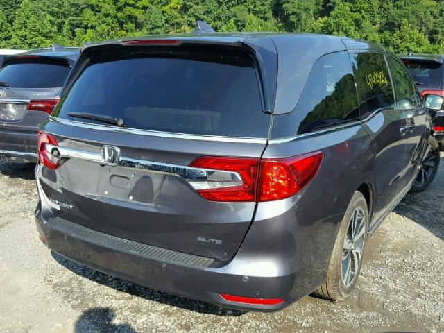 5FNRL6H96JB033575 - 2018 HONDA ODYSSEY EL GRAY photo 4