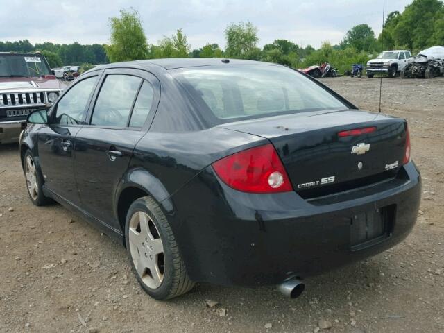 1G1AM58B467636845 - 2006 CHEVROLET COBALT SS BLACK photo 3