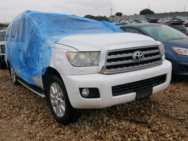 5TDZY67A18S012345 - 2008 TOYOTA SEQUOIA PL WHITE photo 1