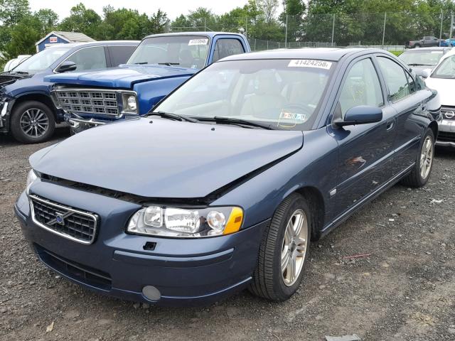YV1RS592262547846 - 2006 VOLVO S60 2.5T BLUE photo 2