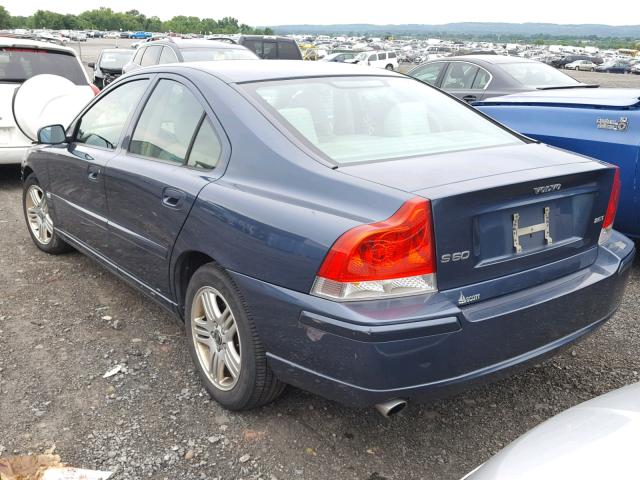 YV1RS592262547846 - 2006 VOLVO S60 2.5T BLUE photo 3