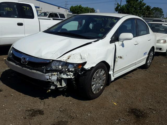 19XFA4F56AE000823 - 2010 HONDA CIVIC GX WHITE photo 2