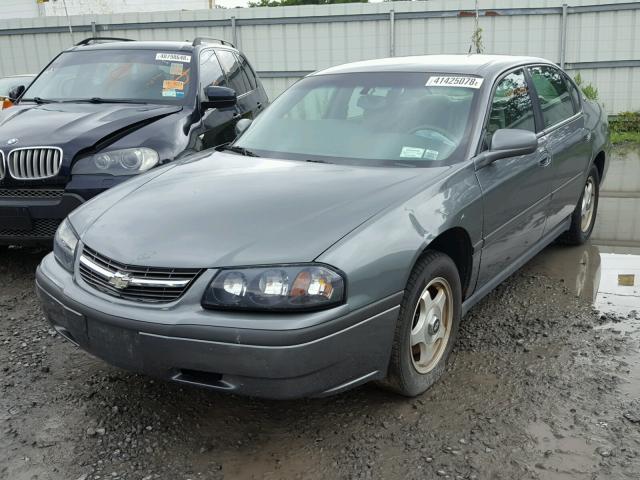 2G1WF55E859175810 - 2005 CHEVROLET IMPALA GRAY photo 2