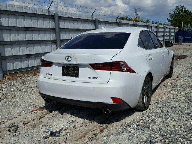 JTHBA1D20G5031865 - 2016 LEXUS IS 200T WHITE photo 4