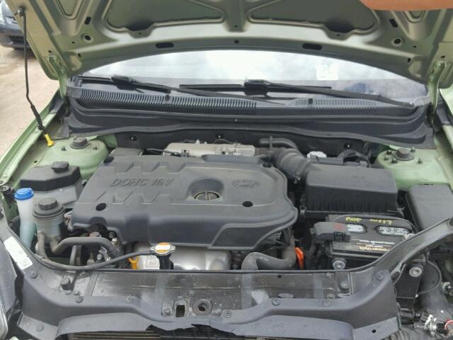 KMHCN36C68U084973 - 2008 HYUNDAI ACCENT SE GREEN photo 7