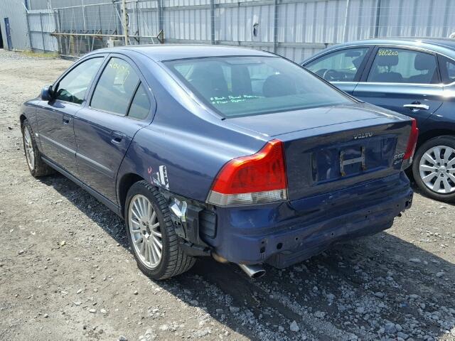 YV1RS58D132277135 - 2003 VOLVO S60 2.4T BLUE photo 3