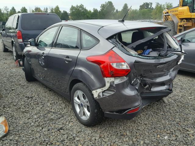 1FADP3K2XEL281944 - 2014 FORD FOCUS SE GRAY photo 3