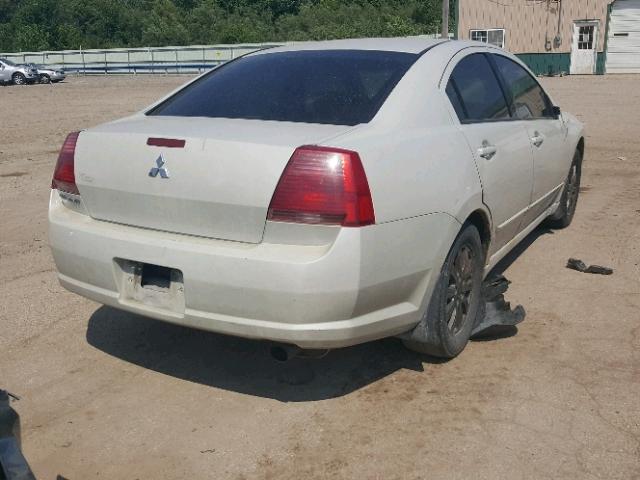 4A3AB56F76E052130 - 2006 MITSUBISHI GALANT ES WHITE photo 4