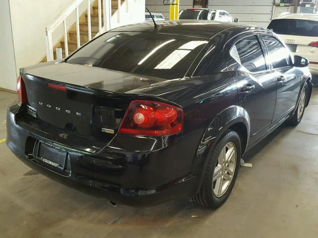 1C3CDZCG7DN709150 - 2013 DODGE AVENGER SX BLACK photo 4