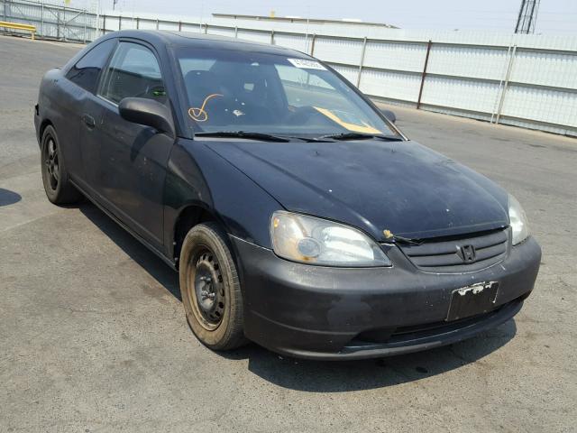 1HGEM22971L078794 - 2001 HONDA CIVIC SI BLACK photo 1