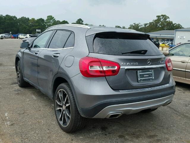 WDCTG4GB8GJ263455 - 2016 MERCEDES-BENZ GLA 250 4M GRAY photo 3