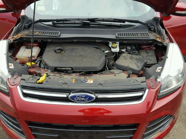 1FMCU0JX6FUA22496 - 2015 FORD ESCAPE TIT RED photo 7