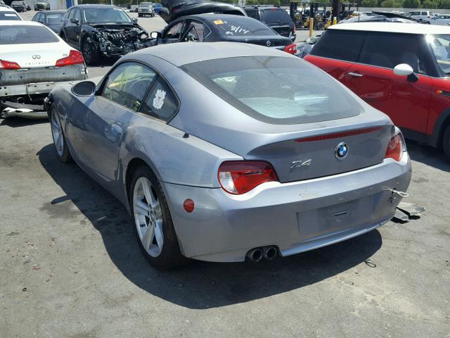 4USDU53507LF77708 - 2007 BMW Z4 3.0SI GRAY photo 3