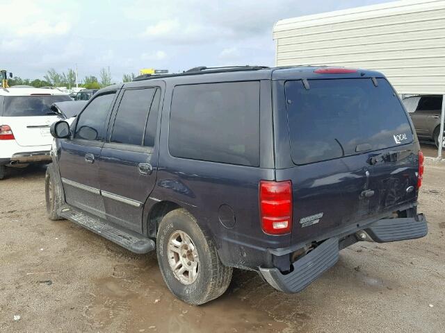 1FMRU15W41LA65976 - 2001 FORD EXPEDITION BLUE photo 3