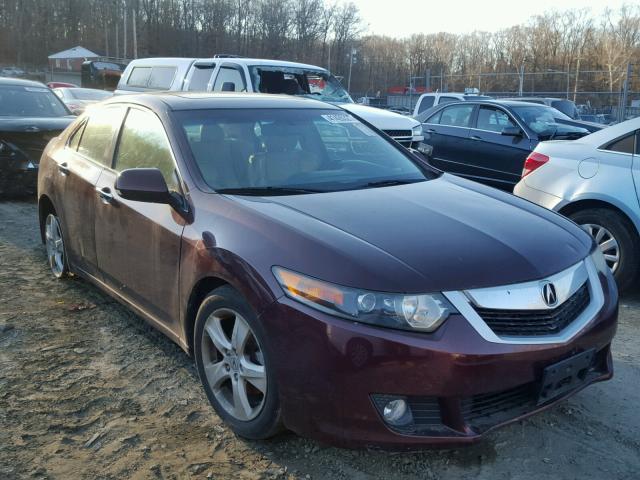 JH4CU2F66AC020132 - 2010 ACURA TSX BURGUNDY photo 1