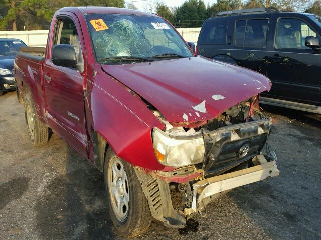 5TENX22N68Z544956 - 2008 TOYOTA TACOMA MAROON photo 1