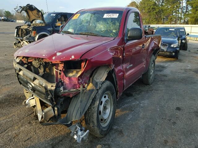 5TENX22N68Z544956 - 2008 TOYOTA TACOMA MAROON photo 2