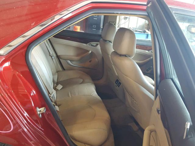 1G6DJ5EV5A0141926 - 2010 CADILLAC CTS PERFOR أحمر صورة 6