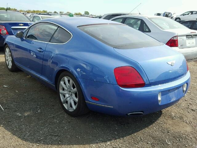 SCBCR73W27C041141 - 2007 BENTLEY CONTINENTA BLUE photo 3