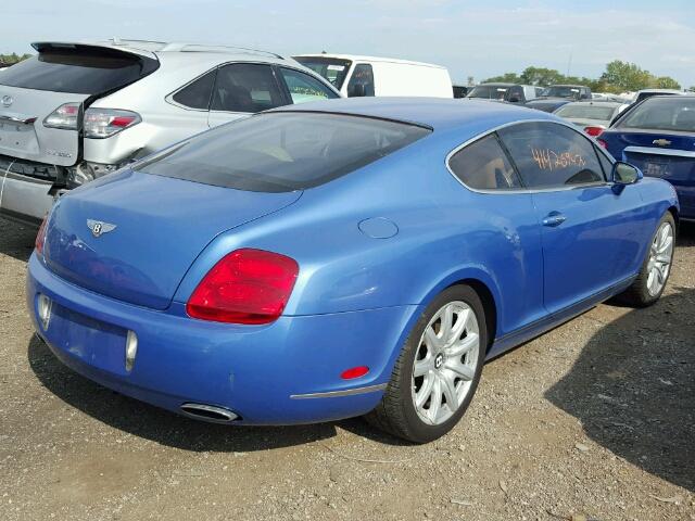 SCBCR73W27C041141 - 2007 BENTLEY CONTINENTA BLUE photo 4