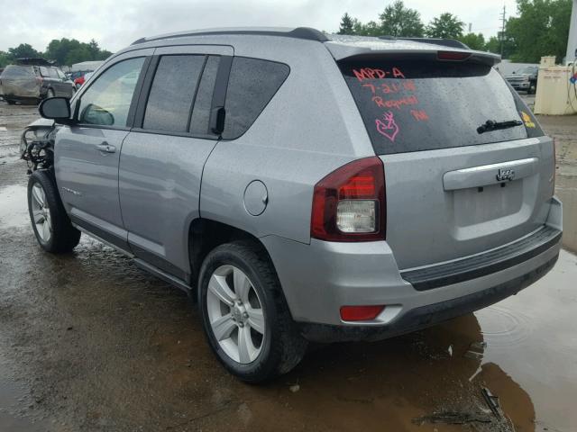 1C4NJCBA8HD148783 - 2017 JEEP COMPASS SP SILVER photo 3
