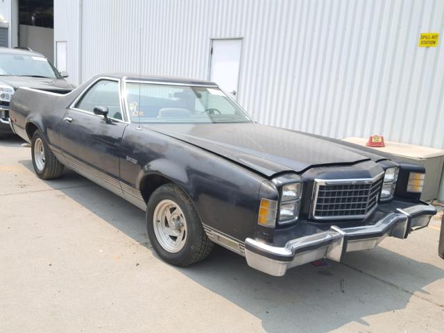 7A48S135111 - 1977 FORD RANCHERO BLACK photo 1