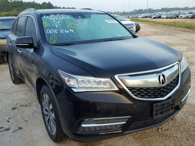 5FRYD3H92GB008364 - 2016 ACURA MDX ADVANC BLACK photo 1