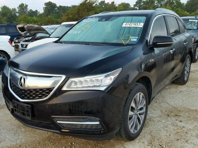 5FRYD3H92GB008364 - 2016 ACURA MDX ADVANC BLACK photo 2