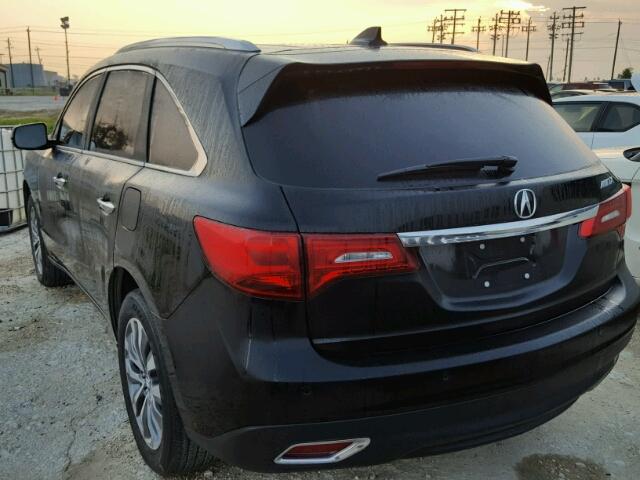 5FRYD3H92GB008364 - 2016 ACURA MDX ADVANC BLACK photo 3