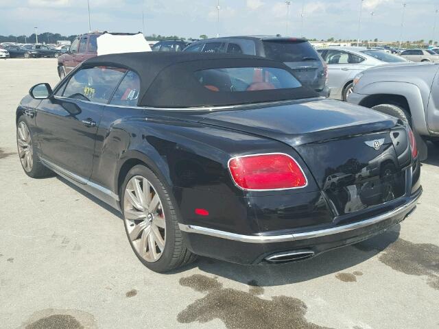 SCBGU3ZA6GC053698 - 2016 BENTLEY CONTINENTA BLACK photo 3