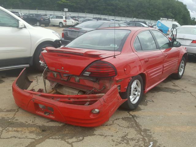 1G2NF52F22C251692 - 2002 PONTIAC GRAND AM S Qırmızı foto 4