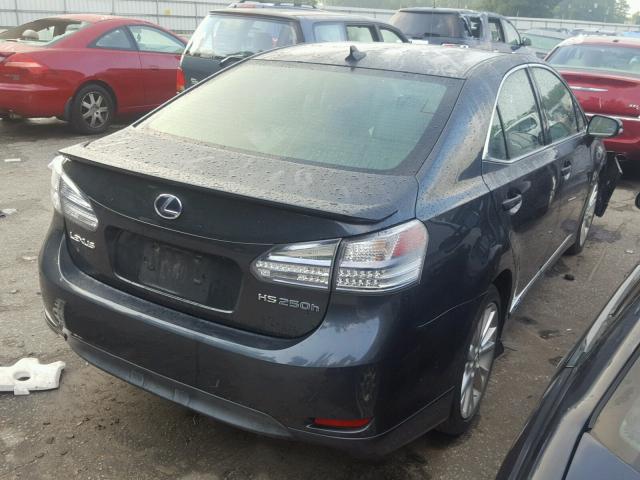 JTHBB1BA0A2029212 - 2010 LEXUS HS 250H BLACK photo 4