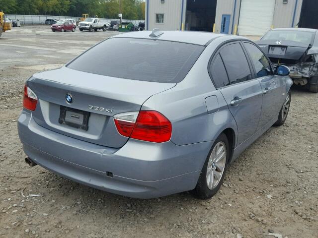 WBAVC93507K033620 - 2007 BMW 328 XI BLUE photo 4