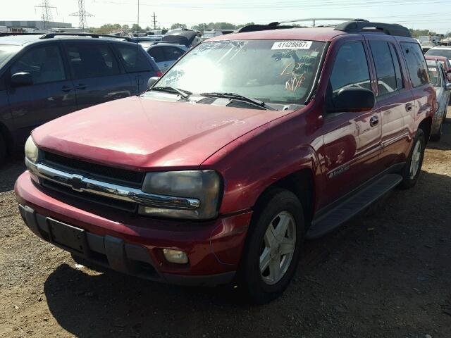 1GNET16S836117071 - 2003 CHEVROLET TRAILBLAZE RED photo 2