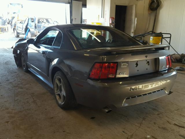 1FAFP42X43F451608 - 2003 FORD MUSTANG GRAY photo 3