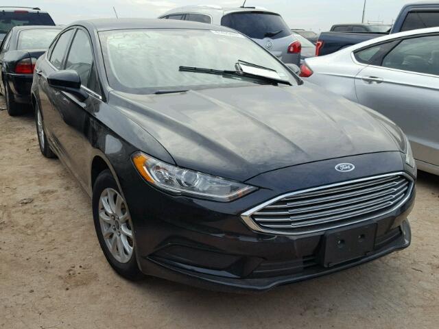 3FA6P0G76HR301432 - 2017 FORD FUSION S BLACK photo 1