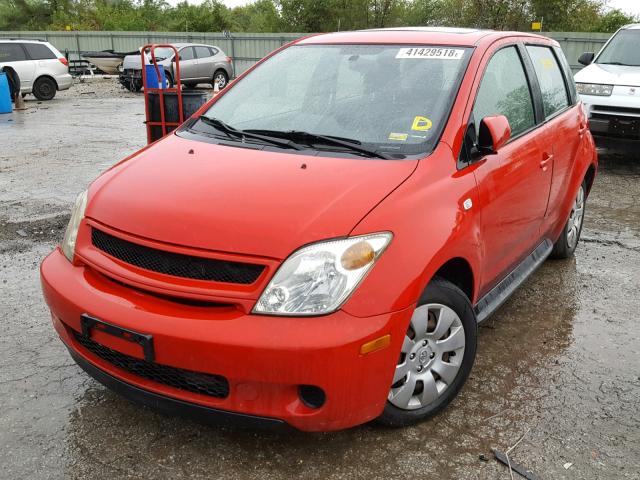 JTKKT624550096498 - 2005 TOYOTA SCION XA RED photo 2